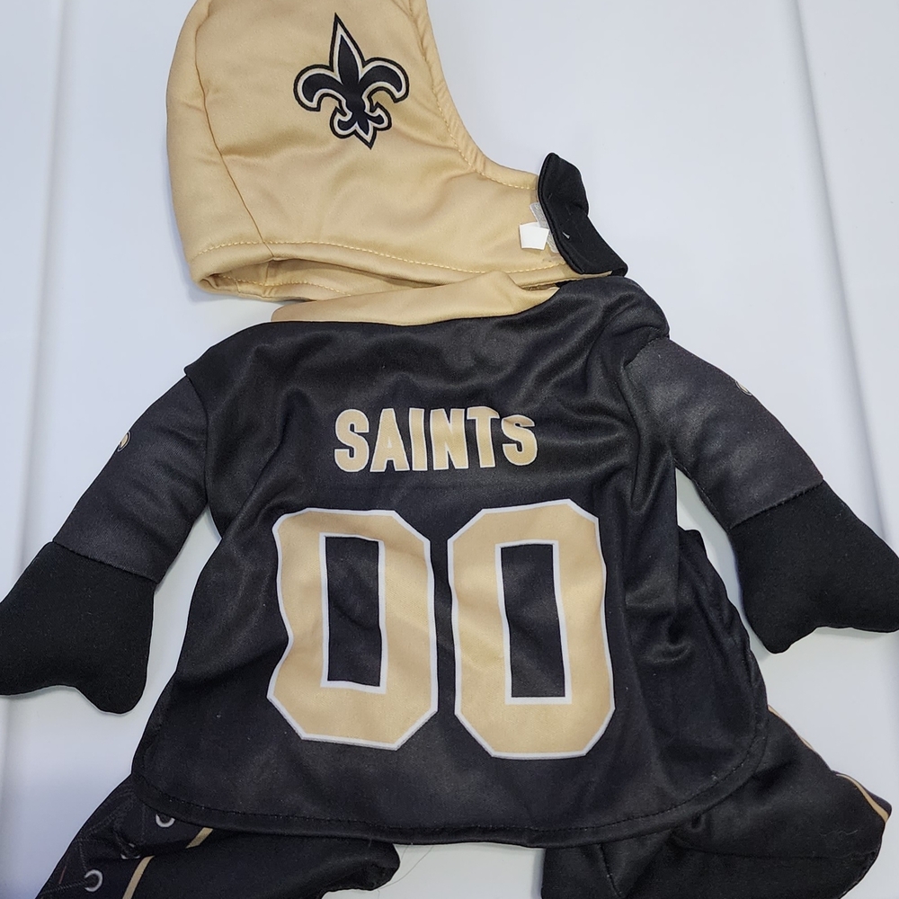NFL Saints Pet Costume in Black and Tan